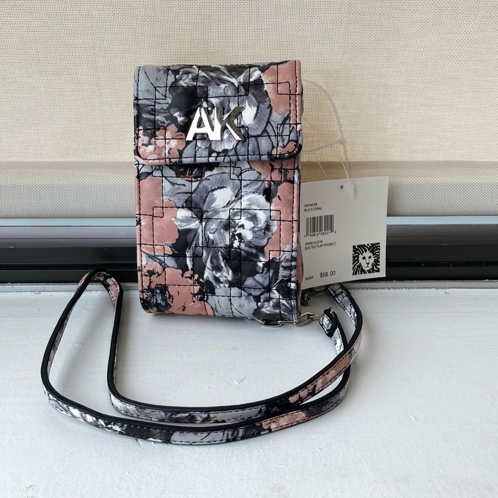 🎉HP🎉 ANN KLEIN LOGO Mobile Carrier, Shoulder/Crossbody Bag NWT